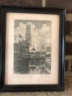 Pentekening Brugge, Antiek en Kunst, Kunst | Tekeningen en Fotografie, Ophalen