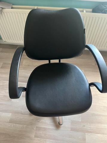 Kapperstoel, Enlèvement, Utilisé, Noir, Cuir