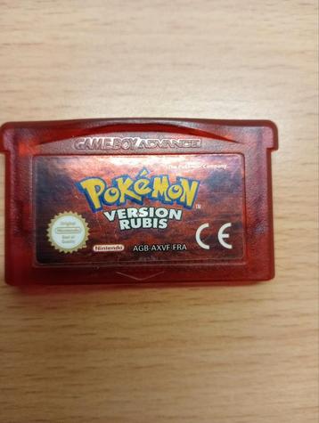 jeu Pokémon ruby version originale disponible aux enchères