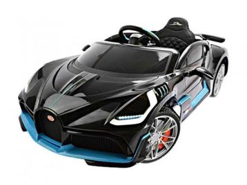 Bugatti Divo, noir brillant, 12 V, module de musique, etc. disponible aux enchères