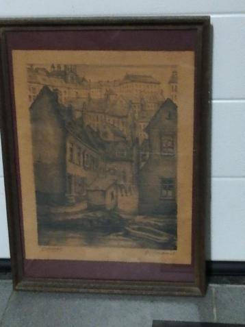 Oude druk; 'Veergrep'; Gentse plekken, gesigneerd beschikbaar voor biedingen