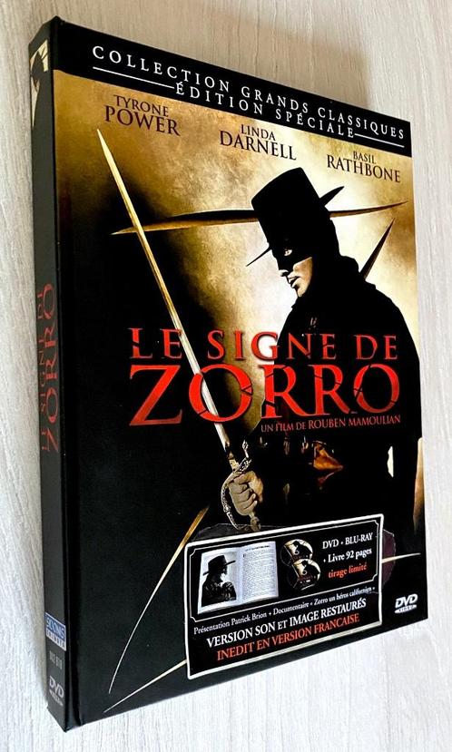 LE SIGNE DE ZORRO (En HD) Mediabook COLLECTOR // Comme Neuf, CD & DVD, Blu-ray, Comme neuf, Aventure, Coffret, Enlèvement ou Envoi