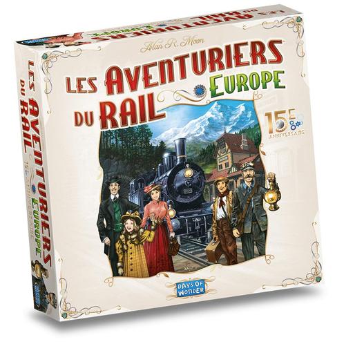 Les Aventuriers du Rail - Europe 15ème Anniversaire, Hobby en Vrije tijd, Gezelschapsspellen | Bordspellen, Nieuw, Ophalen of Verzenden