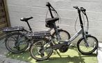 2 vélos électriques pliants Minerva + remorque chien, Vélos & Vélomoteurs, Vélos électriques, Comme neuf, Autres marques, Enlèvement