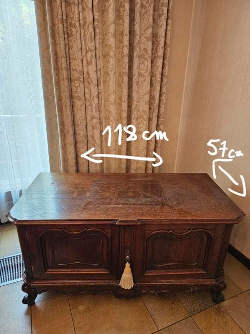 Antieke massief houten kist, Huis en Inrichting, Woonaccessoires | Kisten, Zo goed als nieuw, Ophalen