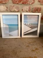 2 kaders met foto's van de Baai van de Somme, Neuf, Moins de 50 cm, Création originale, Moins de 50 cm