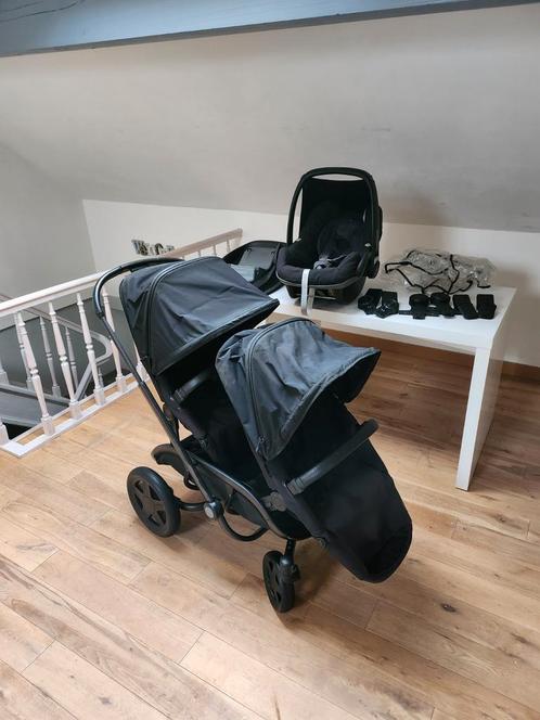 Poussette double Quinny Hubb, Kinderen en Baby's, Kinderwagens en Combinaties, Zo goed als nieuw, Kinderwagen, Quinny, Ophalen