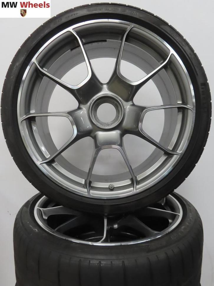 Originele Porsche 992 911 Turbo S 21 inch velgen zomerbanden, Auto-onderdelen, Banden en Velgen, Banden en Velgen, Zomerbanden