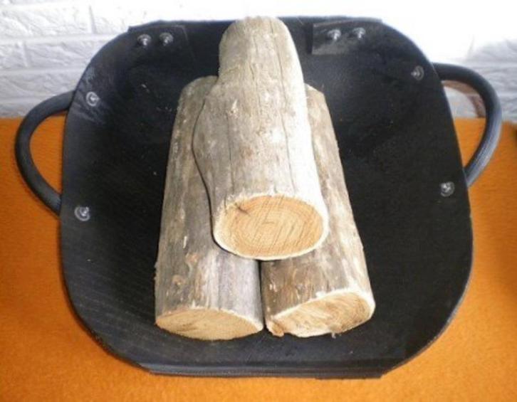 Houtmand van gerecyclede autobanden, Huis en Inrichting, Woonaccessoires | Schalen en Manden, Nieuw, Mand, Rechthoekig, Overige materialen