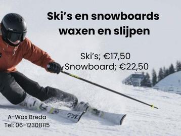 Ski's en snowboards waxen en slijpen disponible aux enchères