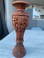 Houten vaas, Huis en Inrichting, Woonaccessoires | Zuilen en Pilaren, Ophalen of Verzenden, Zo goed als nieuw