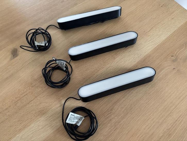 Philips Hue Play x 3, Huis en Inrichting, Lampen | Losse lampen, Gebruikt, Led-lamp, Minder dan 30 watt, Overige fittingen, Ophalen of Verzenden