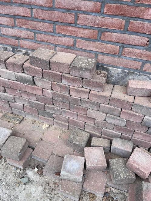Gebruikte betonklinkers te koop – Oudroze/rood – goede staat, Tuin en Terras, Tegels en Klinkers, Gebruikt, Klinkers, Natuursteen