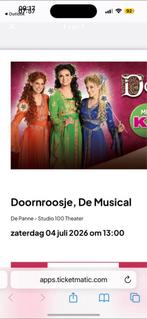 Doornroosje, Tickets en Kaartjes, Drie personen of meer, Juli