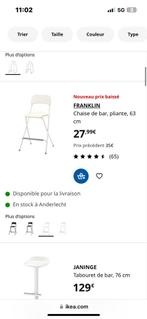 Franklin IKEA opvouwbare barstoel 63 cm, Zo goed als nieuw