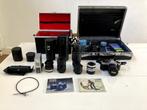 Canon AE1 complete set met diverse lenzen, Audio, Tv en Foto, Fotocamera's Analoog, Ophalen, Gebruikt, Spiegelreflex, Canon