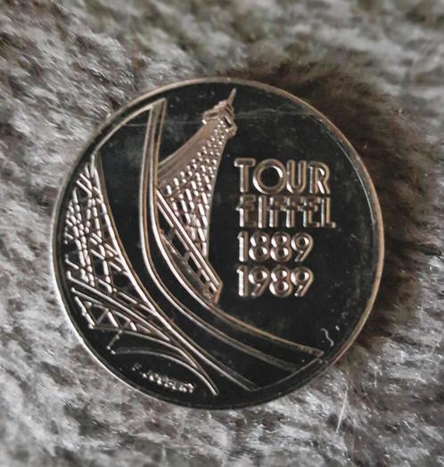 FRANKRIJK-100 jaar-EIFFELTOREN 1989, Postzegels en Munten, Munten | Europa | Euromunten, Losse munt, Overige waardes, Frankrijk