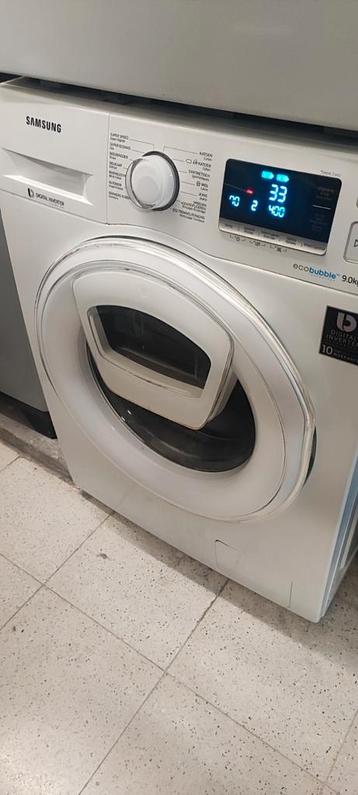 Samsung wasmachine eco bubble 9kg beschikbaar voor biedingen