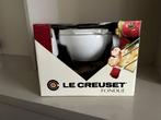 Le creuset fondueset in geëmailleerd gietijzer, kleur wit, Huis en Inrichting, Overige typen, Nieuw, Ophalen of Verzenden, Gietijzer