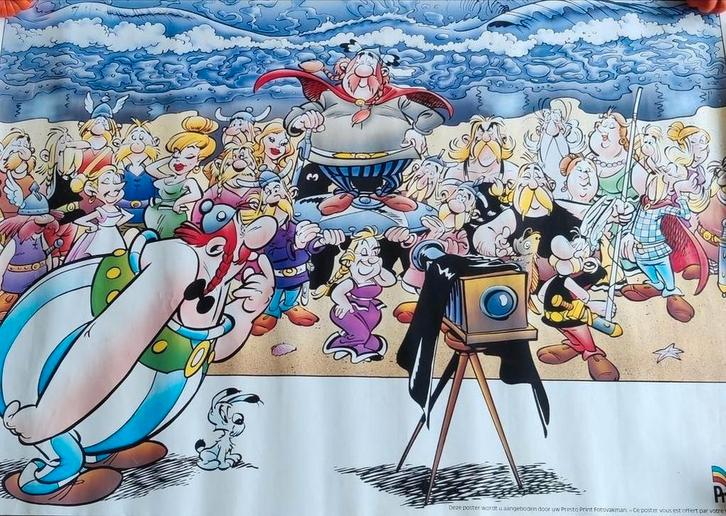 Asterix en Obelix poster 1986, Verzamelen, Posters, Gebruikt, Overige onderwerpen, Rechthoekig Liggend, Ophalen of Verzenden