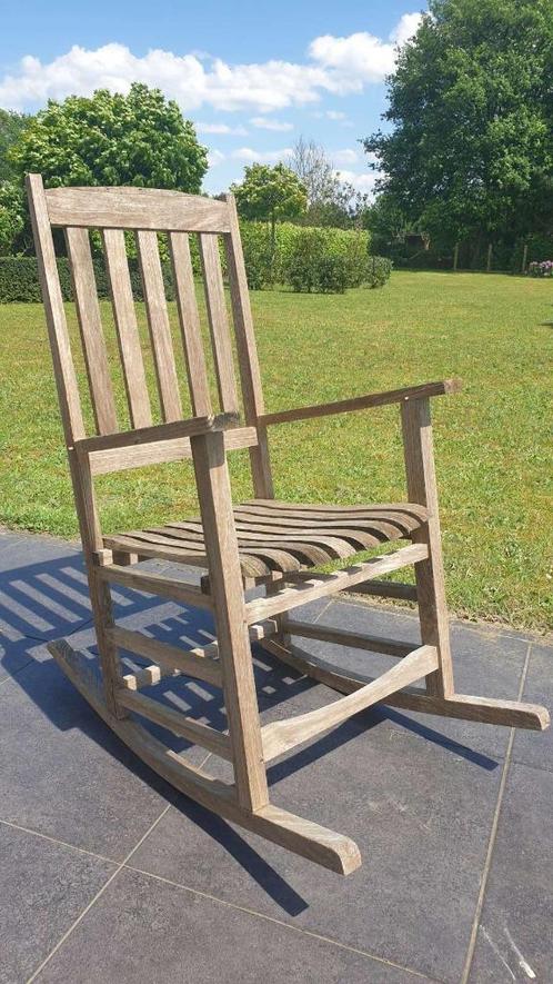 Schommelstoel in teak, perfekte staat, Tuin en Terras, Tuinstoelen, Ophalen of Verzenden