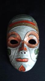 Magnifique masque de venise peint - laiton ou cuivre jaune, Antiquités & Art, Enlèvement ou Envoi, Cuivre