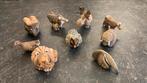 AMAZING TERRACOTTA WITH 9 DIFFERENT ANIMAL HEIGHT 5 CM -10CM, Antiquités & Art, Art | Autres Art, Enlèvement