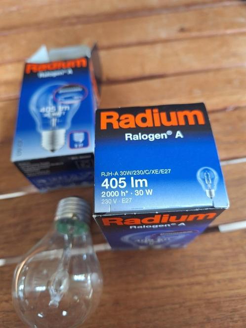 2 x lamp radium ralogen a, rjh-a, 30w/230/c/xe/e27 405 lm., Huis en Inrichting, Lampen | Losse lampen, Nieuw, Ophalen of Verzenden