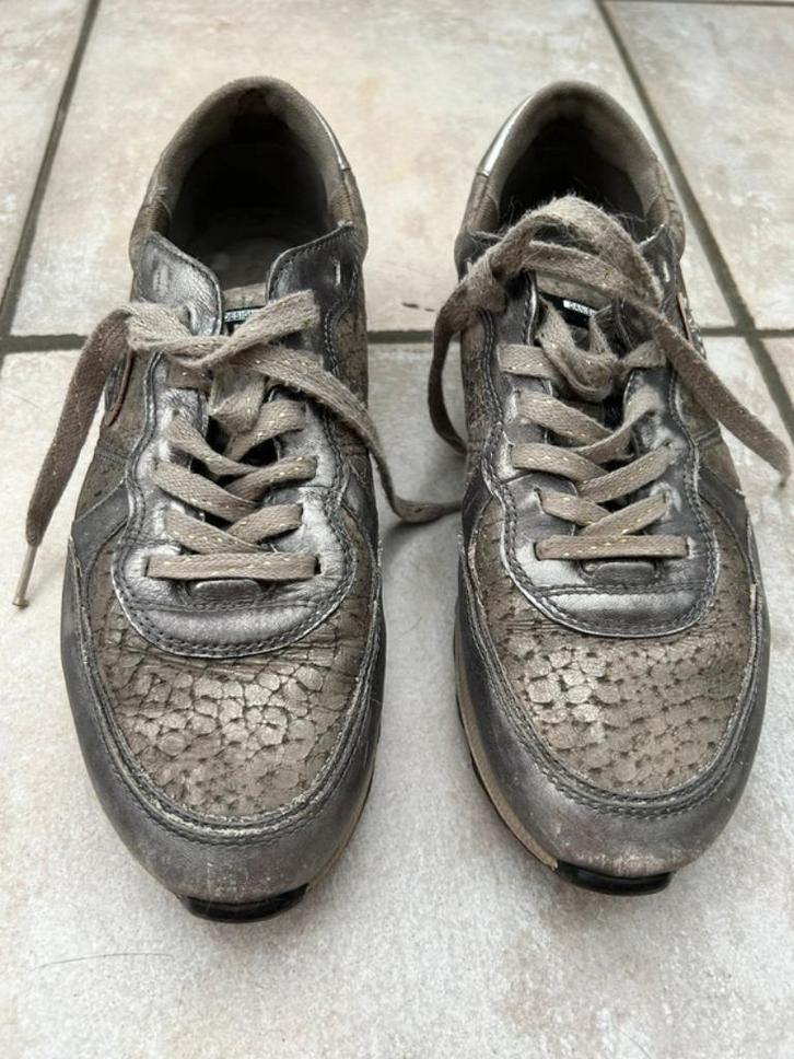 Ecco lederen zilvergrijs beige veterschoenen lage hakken 39, Kleding | Dames, Schoenen, Zo goed als nieuw, Schoenen met lage hakken