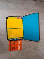 Vintage mahjongg leren koffer marcel laurent bornemann, Ophalen of Verzenden
