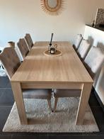 Tafel met 6 stoelen, Ophalen, Zo goed als nieuw