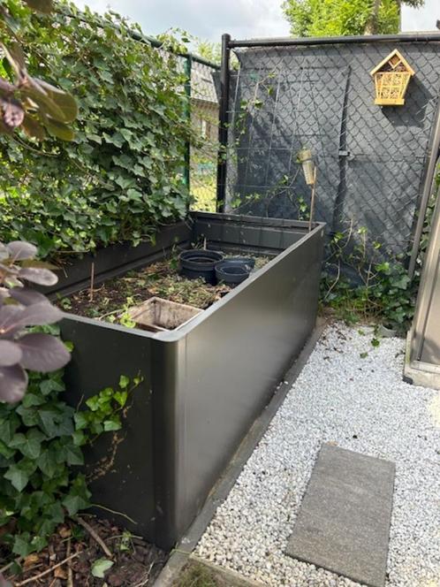Moestuinbak van Biohort – in topstaat!, Tuin en Terras, Bloembakken en Plantenbakken, Gebruikt, Metaal, Tuin, 60 cm of meer, 100 cm of meer