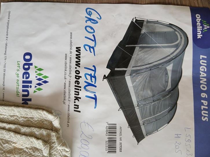 Tent, Caravans en Kamperen, Tenten, tot en met 4, Zo goed als nieuw, Ophalen