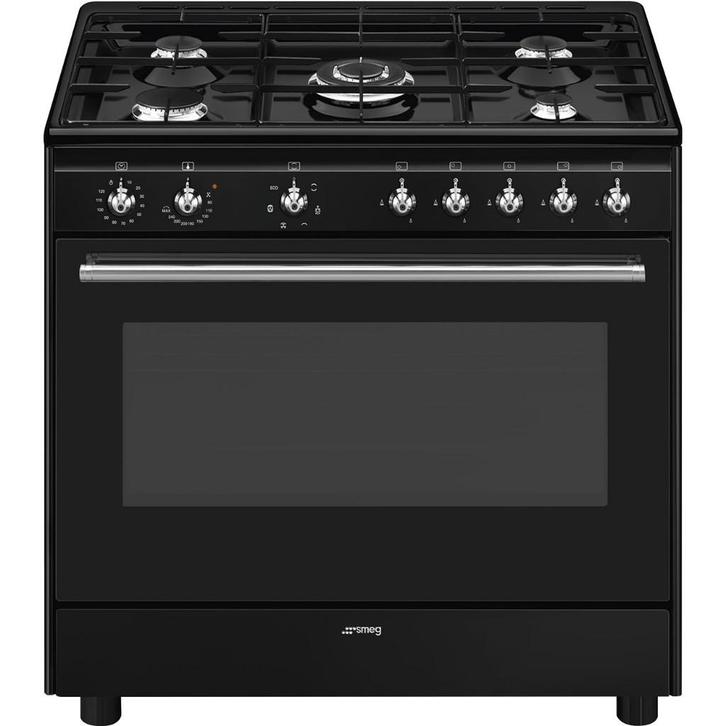 Cuisinière piano mixte Smeg cx91gmbl, Electroménager, Cuisinières, Neuf, À Poser, 5 zones de cuisson ou plus, Moins de 85 cm, 60 cm ou plus