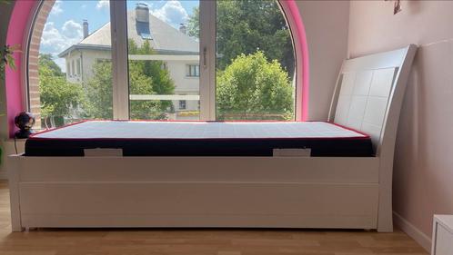 Lit simple avec lit tiroir + 2 matelas – Bon état, Huis en Inrichting, Slaapkamer | Complete slaapkamers, Gebruikt, Ophalen