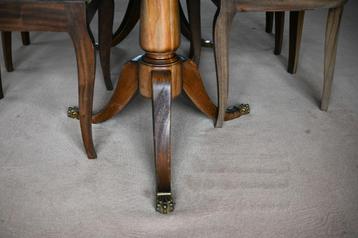 tafel en 6 stoelen Tropisch hout in Regency-stijl beschikbaar voor biedingen