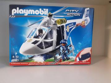 PLaymobil politiehelikopter met zoeklichten - compleet beschikbaar voor biedingen