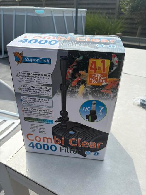 Filtersysteem 4in1 combi clear 4000, Tuin en Terras, Vijver-toebehoren, Ophalen