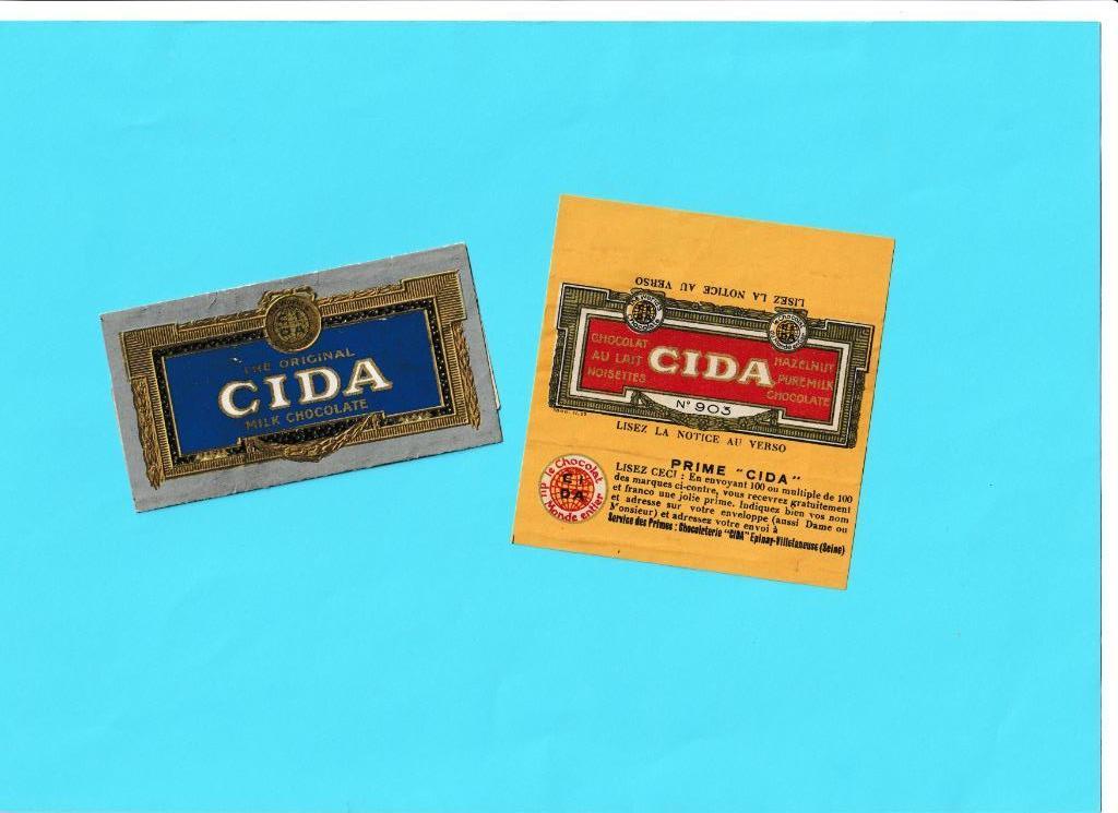 Chocolaterie C.I.D.A avant KWATTA à Bois d'Haine., Collections, Marques & Objets publicitaires, Enlèvement ou Envoi, Utilisé, Emballage