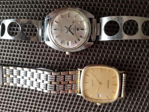 2 Rodania horloge automatique klok vintage, Handtassen en Accessoires, Horloges | Heren, Gebruikt, Polshorloge, Overige merken