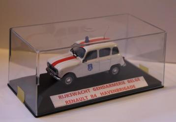 RENAULT R4 PORT BRIGADE 1/43 GENDARMERIE, Enlèvement ou Envoi, Gendarmerie, Miniature ou Figurine