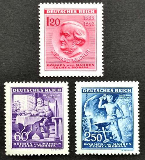 Dt.Reich: 130ste verjaardag Richard Wagner 1943, Postzegels en Munten, Postzegels | Europa | Duitsland, Overige periodes, Ophalen of Verzenden