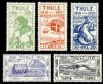 THULE 1935-36 25th. Anniv. Thule Settlement, Michel: 1-5, Pf, Postzegels en Munten, Postzegels | Europa | Scandinavië, Verzenden
