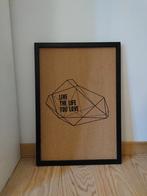 Decoratiebord Live the life you love, Ophalen, Zo goed als nieuw