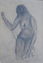 Robert Quintyn (1916): Meisje 2 1973 (43 x 58 cm), Ophalen of Verzenden