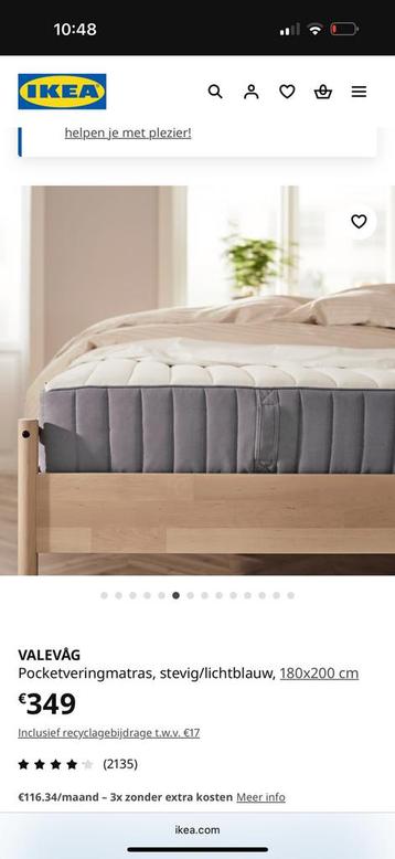 Matras beschikbaar voor biedingen