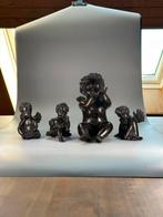 Lots de 4 figurines d’ange en bronze de 12 a 20 cm, Ophalen, Brons