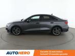Audi A3 30 TFSI S line (bj 2023, automaat), Auto's, 4 deurs, Gebruikt, Euro 6, Grijs