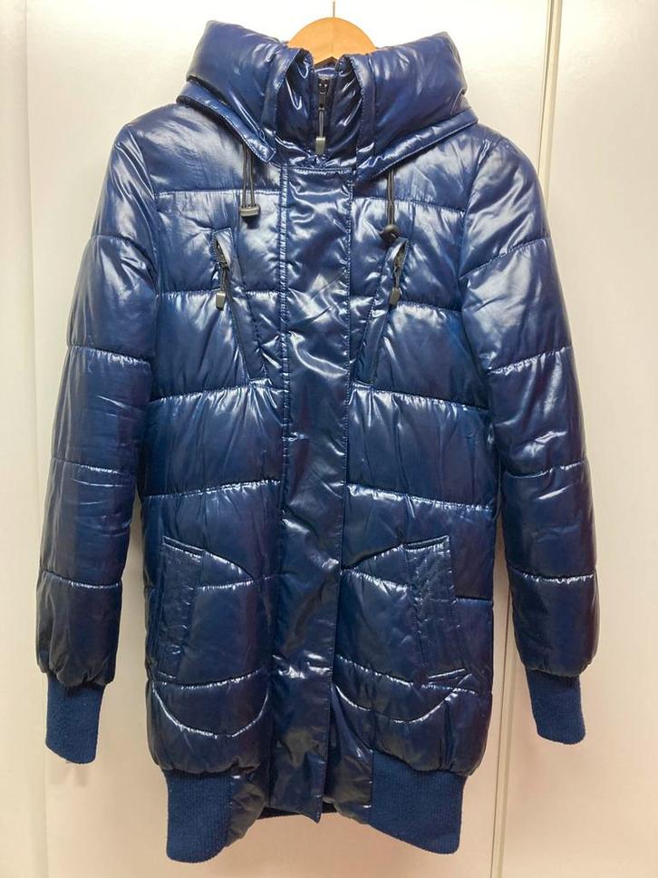 Blauwe jas Only maat small / S (lang model), Kleding | Dames, Jassen | Winter, Zo goed als nieuw, Maat 36 (S), Blauw, Ophalen of Verzenden