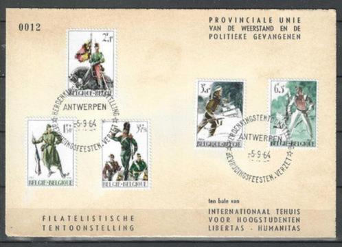 Belgie 1964 - Yvert 1293-1297 - Bevrijdingsfeesten (ST), Timbres & Monnaies, Timbres | Europe | Belgique, Affranchi, Envoi